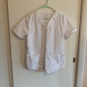 Cherokee, size Medium, top and bottom, white scrubs